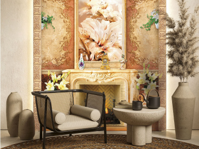 Бесшовная фреска «Элегантность эпохи: интерьер для взыскательных»
