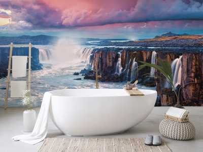 Бесшовная фреска Водопад «Годафосс» Бесшовная фреска Водопад «Годафосс»