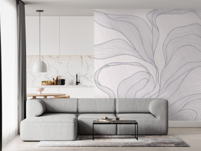 Бесшовная фреска «Линейная абстракция»