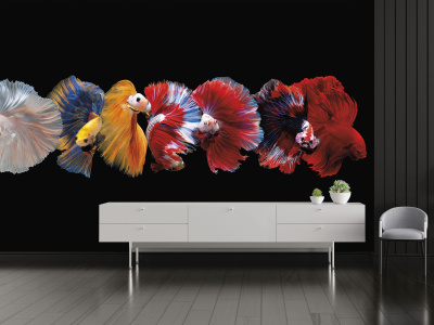 Бесшовная фреска «Аквариумная Симфония»