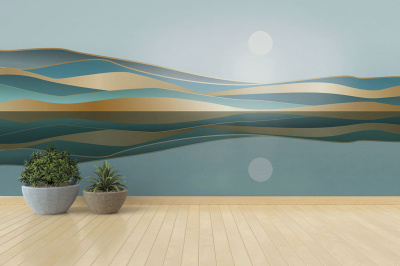 Бесшовная фреска «Искусство небесной палитры»