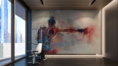 Бесшовная фреска «Картина бокс»