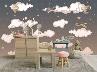 Бесшовная фреска «Путешествие среди звёзд»