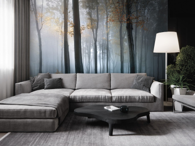 Бесшовная фреска «Дыхание леса» Бесшовная фреска «Дыхание леса»