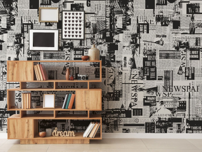 Бесшовная фреска «Городская хроника»