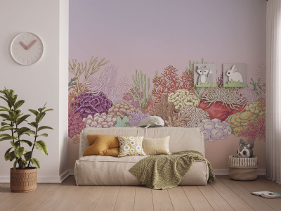 Бесшовная фреска «Океан чудес»