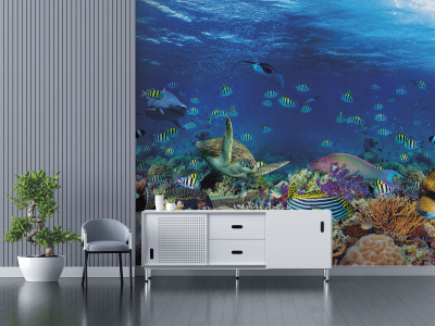 Бесшовная фреска «Морские грёзы Красного моря»