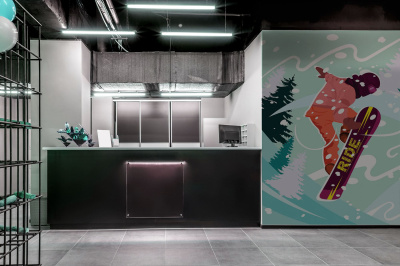 Бесшовная фреска «Горные вихри»