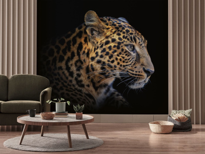 Бесшовная фреска «Призрачный леопард»