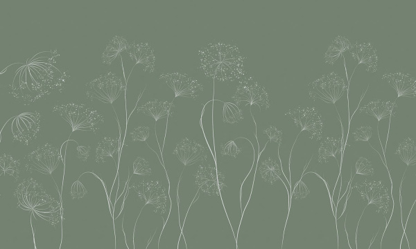 Бесшовная фреска «Весенние одуванчики»