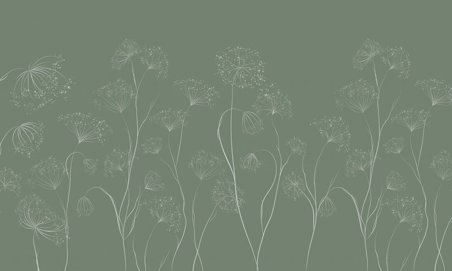 Бесшовная фреска «Весенние одуванчики»