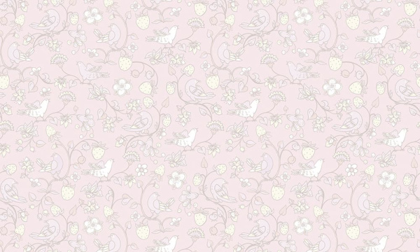 Бесшовная фреска «Нежный сад мечты»