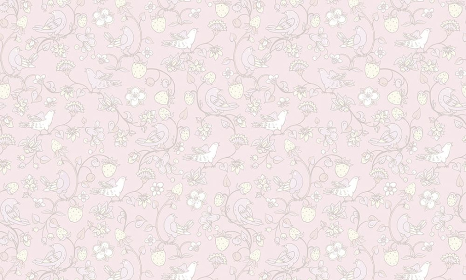 Бесшовная фреска «Нежный сад мечты»