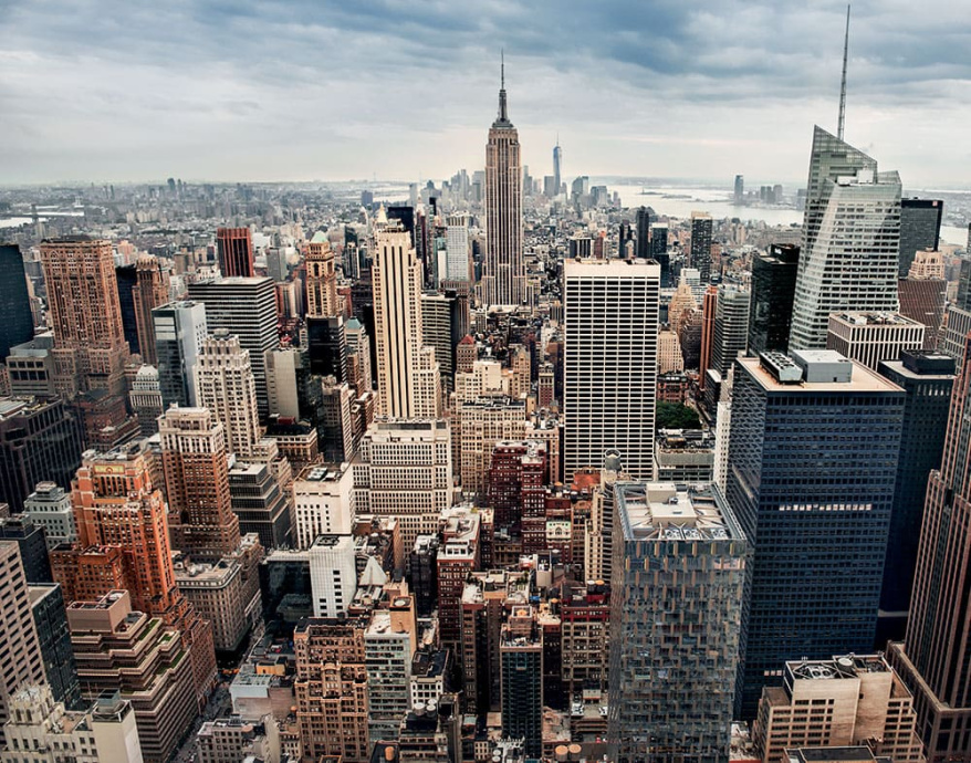 Бесшовная фреска «Нью-Йорк Манхеттен»