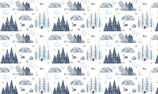 Бесшовная фреска «Зимний сон»