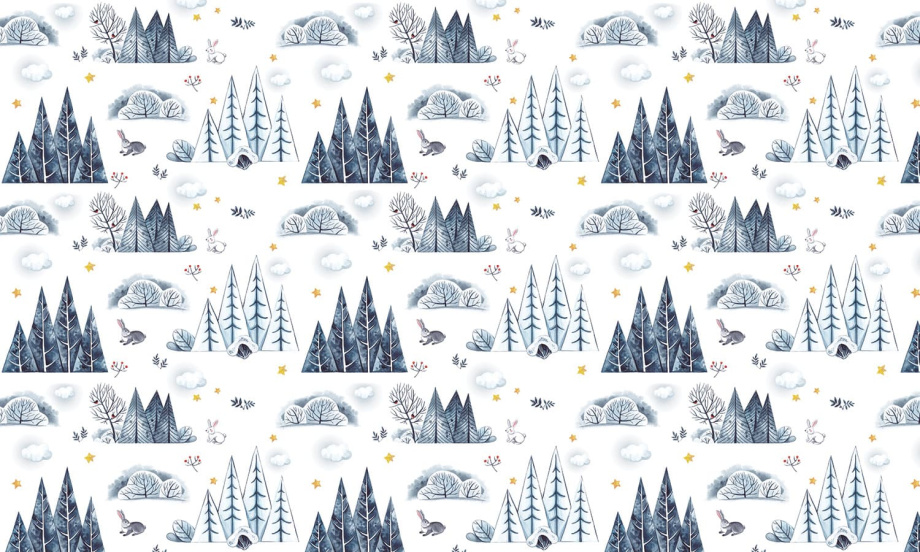 Бесшовная фреска «Зимний сон» Бесшовная фреска «Зимний сон»