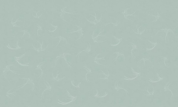 Бесшовная фреска «Танец ласточек»