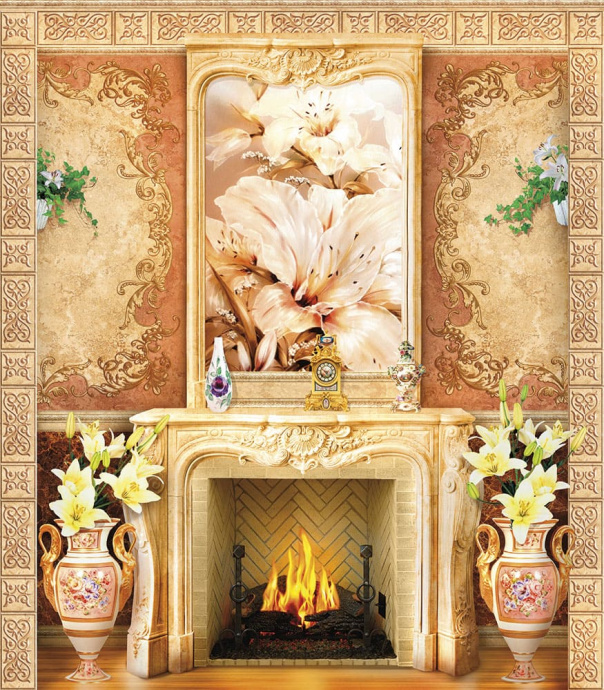 Бесшовная фреска «Элегантность эпохи: интерьер для взыскательных»