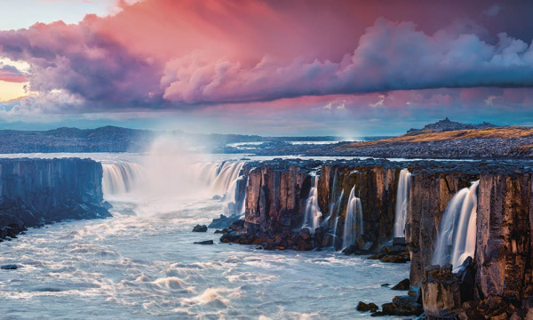 Бесшовная фреска Водопад «Годафосс» Бесшовная фреска Водопад «Годафосс»