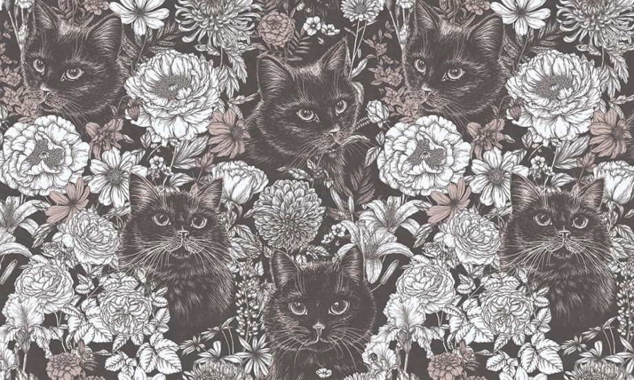 Бесшовная фреска «Идея на тему котиков»