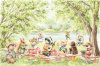 Бесшовная фреска «Лесной пикник»