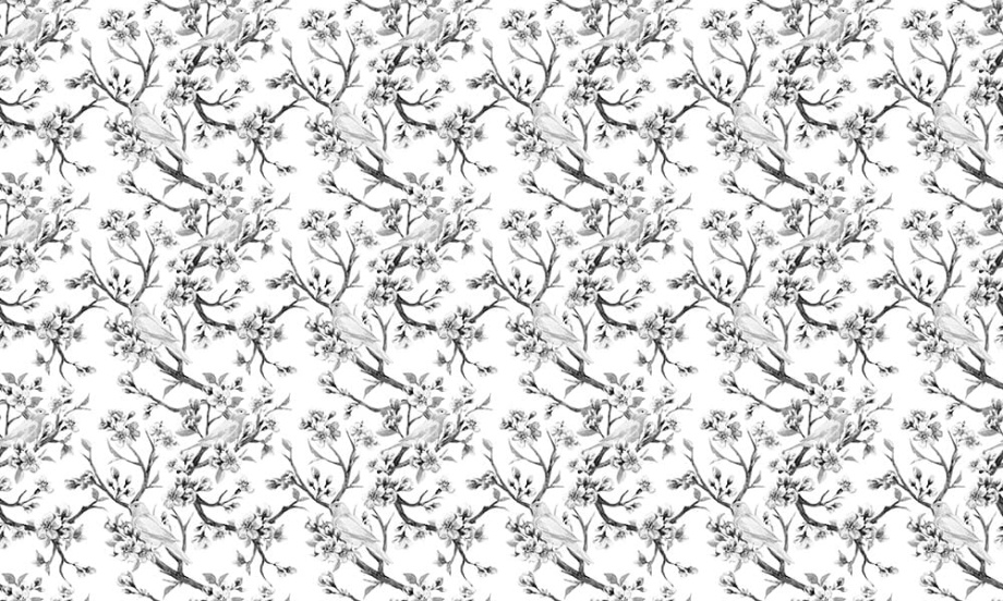 Бесшовная фреска «Нежные ветви»