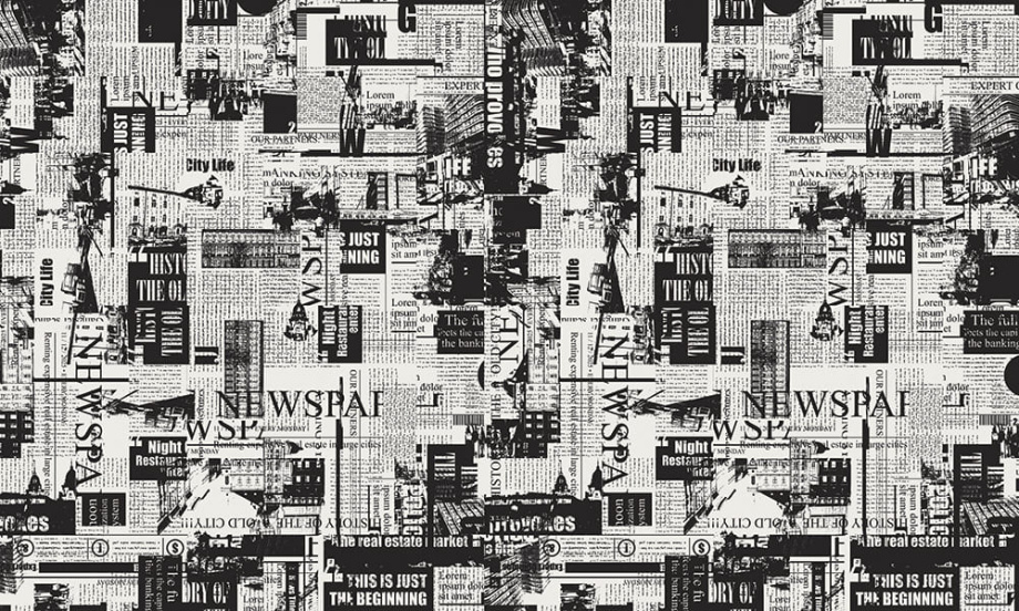 Бесшовная фреска «Городская хроника»