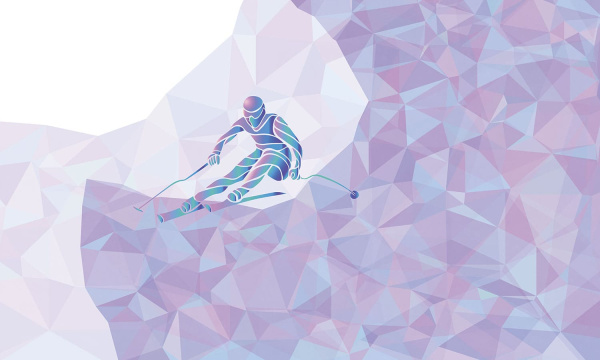 Бесшовная фреска «Свобода на склоне»