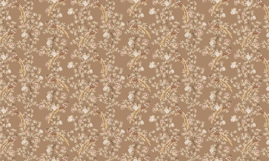 Бесшовная фреска «Орнамент в стиле шинуазри»