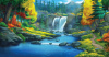 Бесшовная фреска «Сказочный водопад»