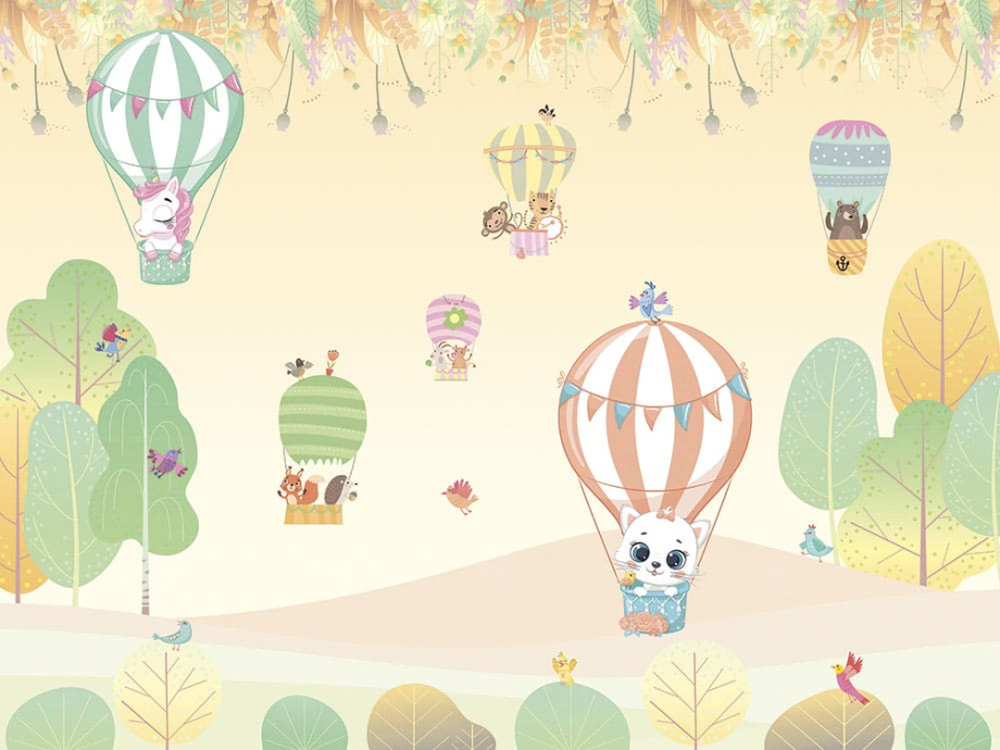 Бесшовная фреска «Волшебные путешествия»