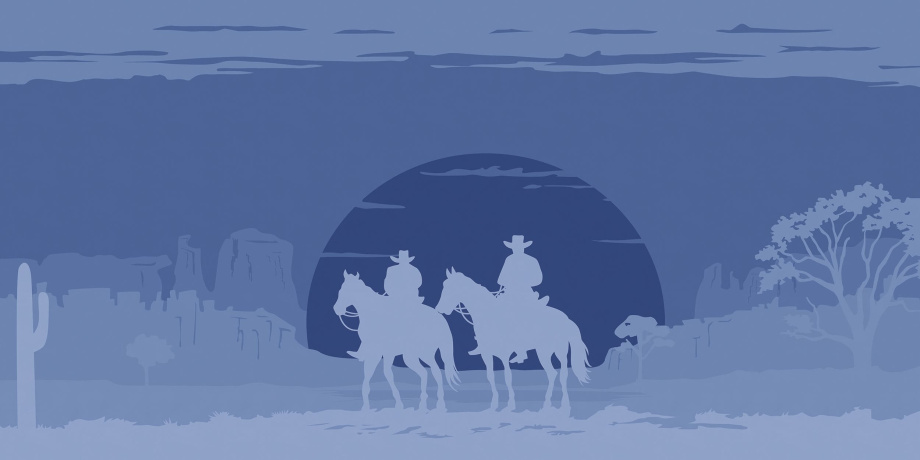 Бесшовная фреска «Дикий запад»