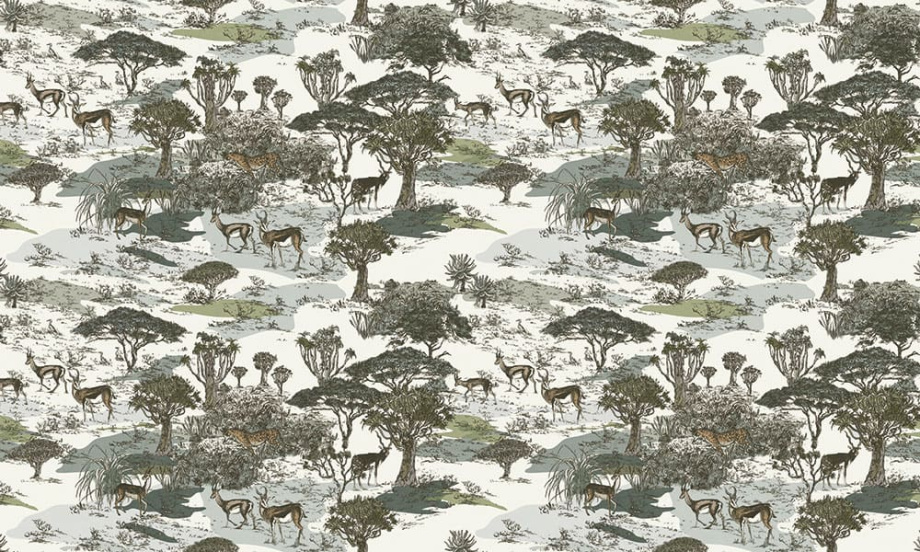 Бесшовная фреска «Саванна паттерн»