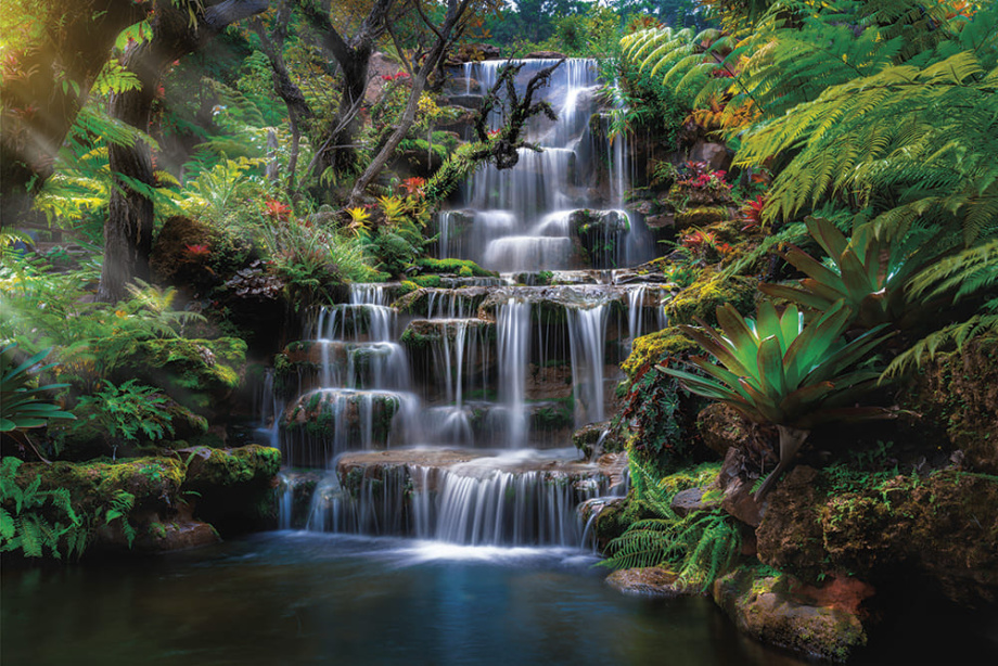 Бесшовная фреска «Величие водопада Кайетур»