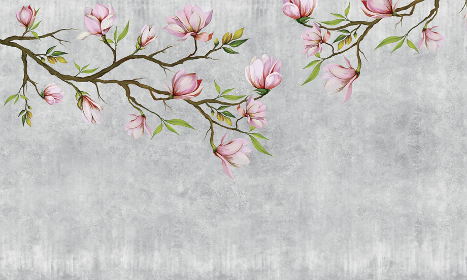 Бесшовная фреска «Волшебная магнолия»