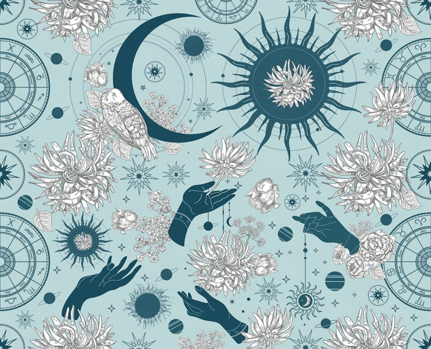 Бесшовная фреска «Астрология»