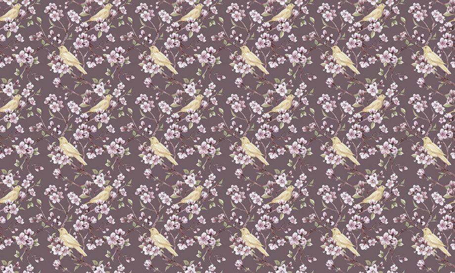 Бесшовная фреска «Садовые мотивы»