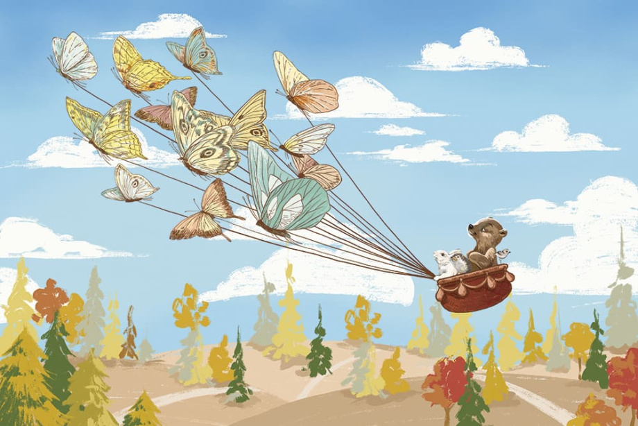 Бесшовная фреска «Полёт фантазии»