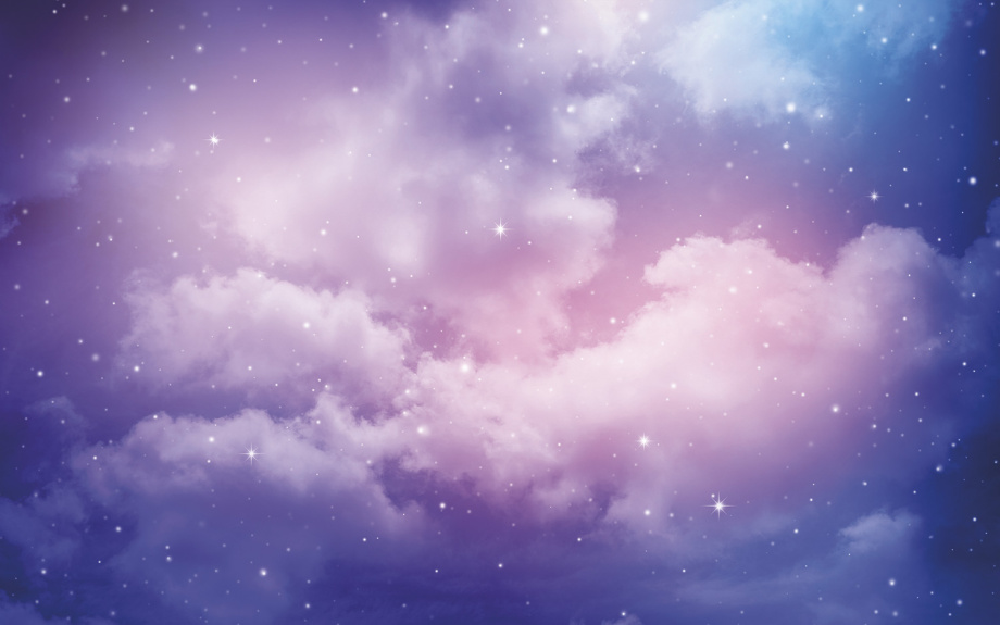 Бесшовная фреска «Розовые облака мечты»