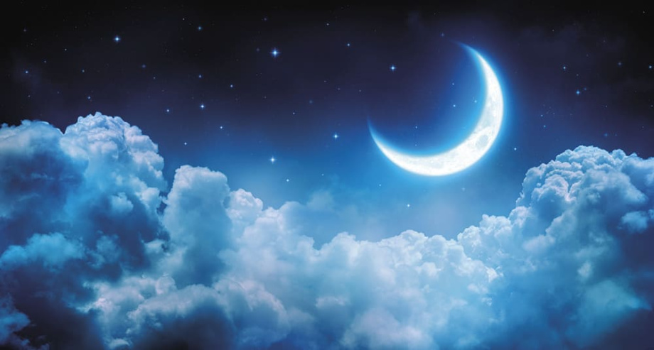 Бесшовная фреска «Звёздное небо над Луной»