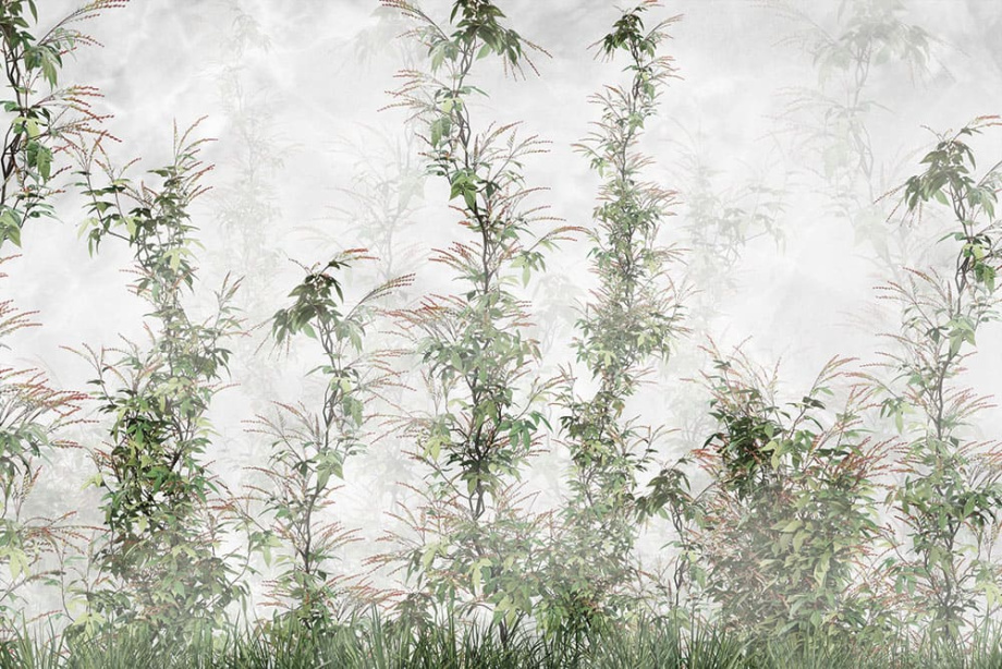 Бесшовная фреска «Фикус Бенджамина»