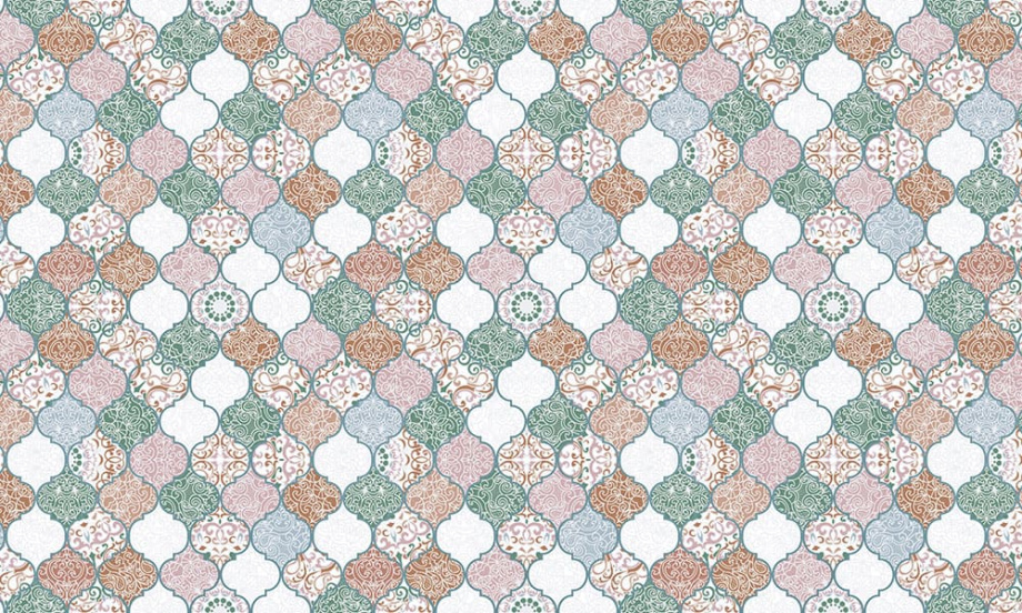 Бесшовная фреска «Марокканская плитка»