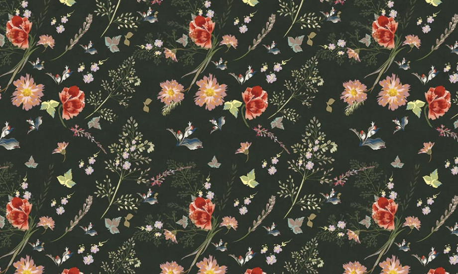 Бесшовная фреска «Цветочный принт»