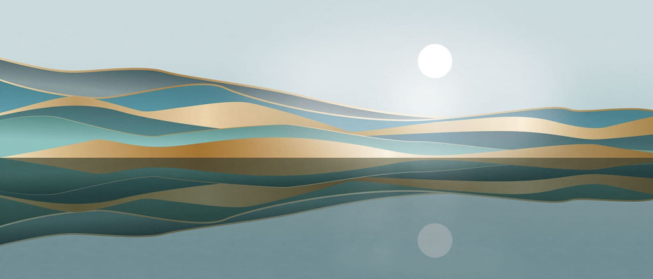 Бесшовная фреска «Искусство небесной палитры»