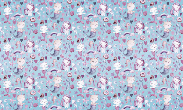 Бесшовная фреска «Сказочный мир»