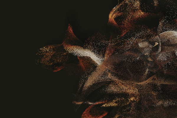 Бесшовная фреска «Журавли в золотом»