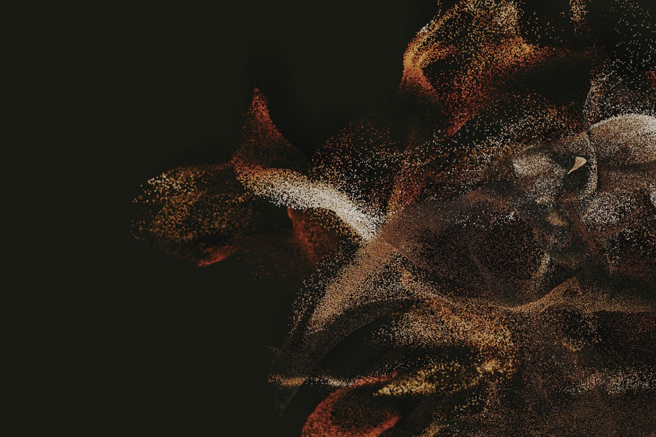 Бесшовная фреска «Журавли в золотом»