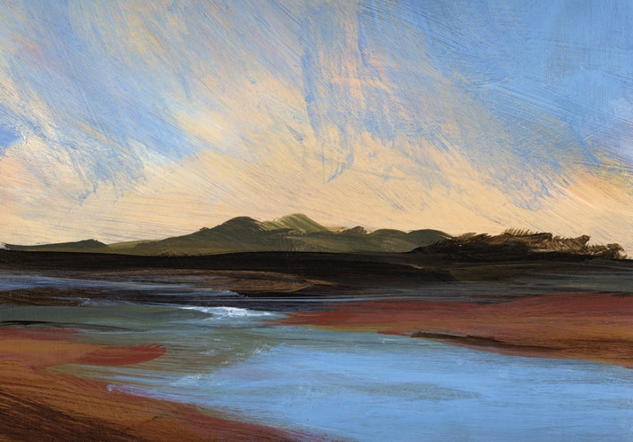 Бесшовная фреска «Картина маслом»