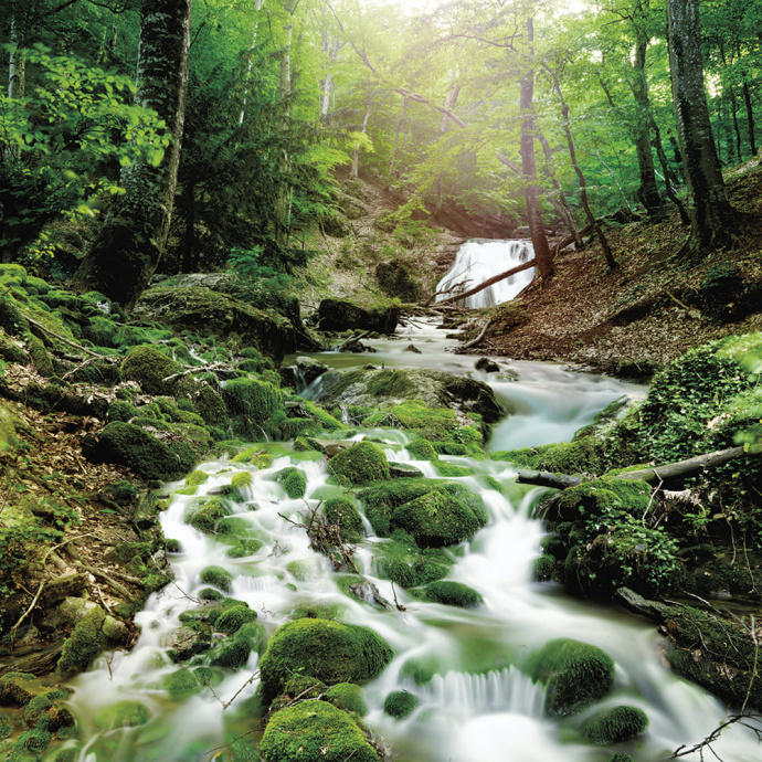 Бесшовная фреска «Каверзинский водопад»