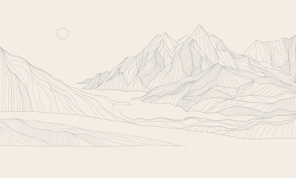 Бесшовная фреска «Вершина»